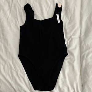 Black Sleeveless Bodysuit